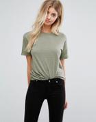 New Look Organic Short Sleeve T-shirt - Green