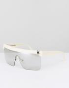Karl Lagerfeld Visor Sunglasses - White