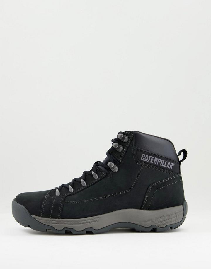 Cat Footwear Supersede Lace Up Boots In Black