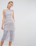 Keepsake Sweet Nothing Midi Dress - Purple