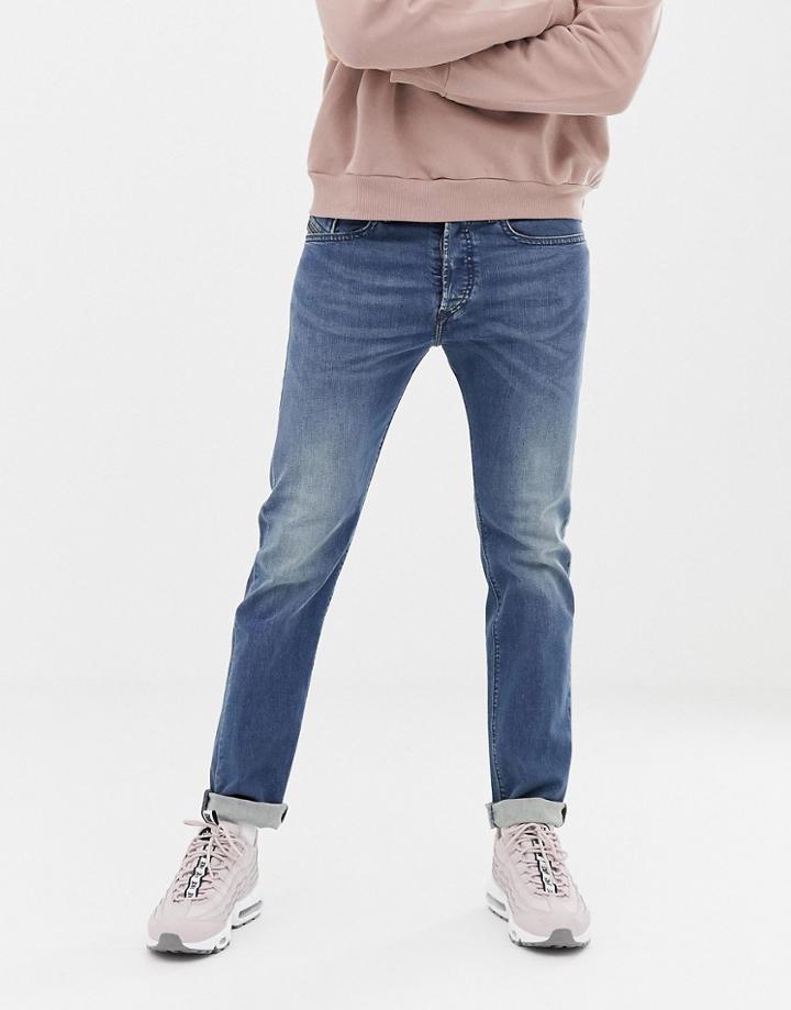Diesel Buster Regular Slim Fit Jeans In 084tu-blue