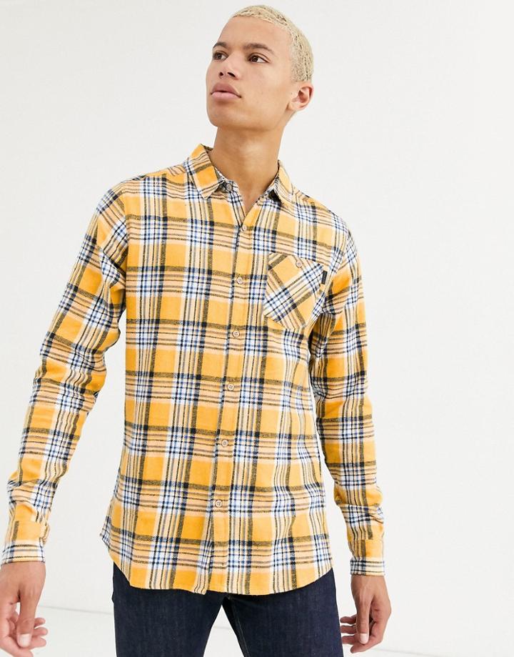Soul Star Tall Fitted Check Shirt With Pocket