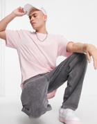 Karl Kani Small Signature Box Washed T-shirt In Rose-pink