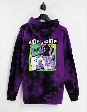 Rip N Dip Sid Tie Dye Hoodie In Purple