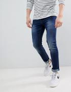 Voi Jeans Skinny Fit Jeans In Mid Blue - Blue
