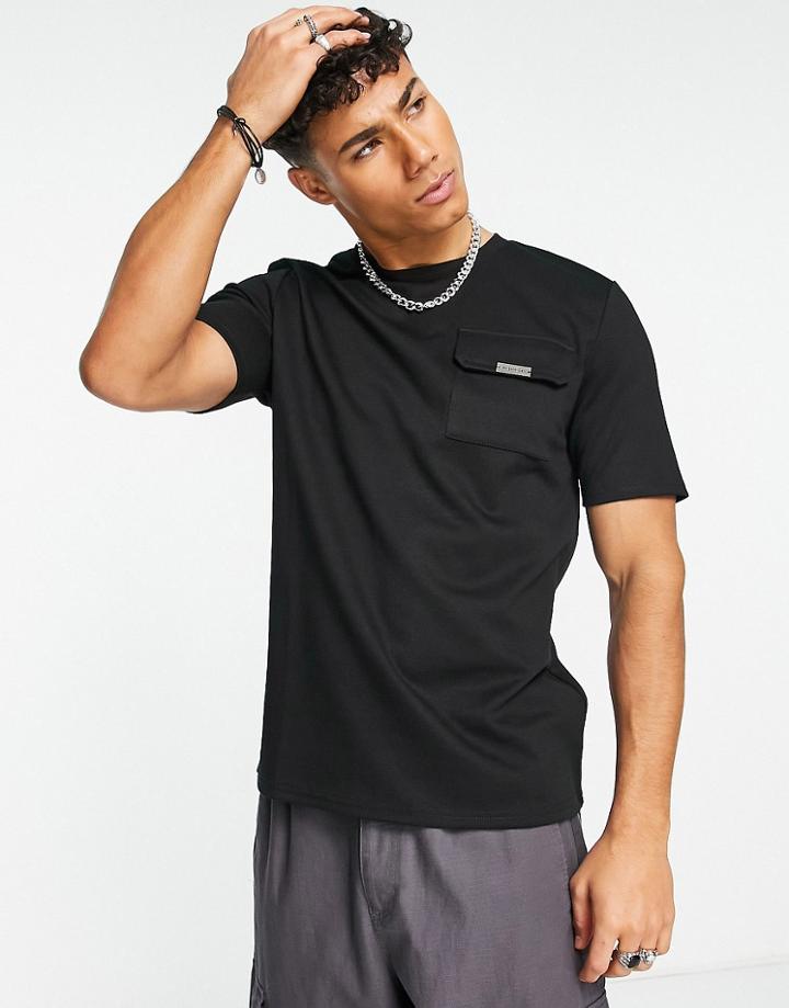 Mauvais Black Premium Pocket T-shirt In Black