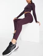 Asos 4505 Icon Legging With Bum Sculpt Seam Detail And Pocket-red