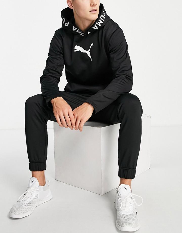 Puma Training Power Fleece Hoodie In Black
