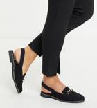 Simply Be Extra Wide Fit Elasticated Loafer In Black