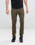 Sixth June Skinny Jeans With Distressing - Green