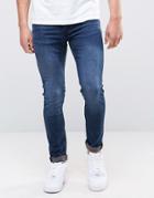 Burton Menswear Super Skinny Dark Blue Jeans - Blue