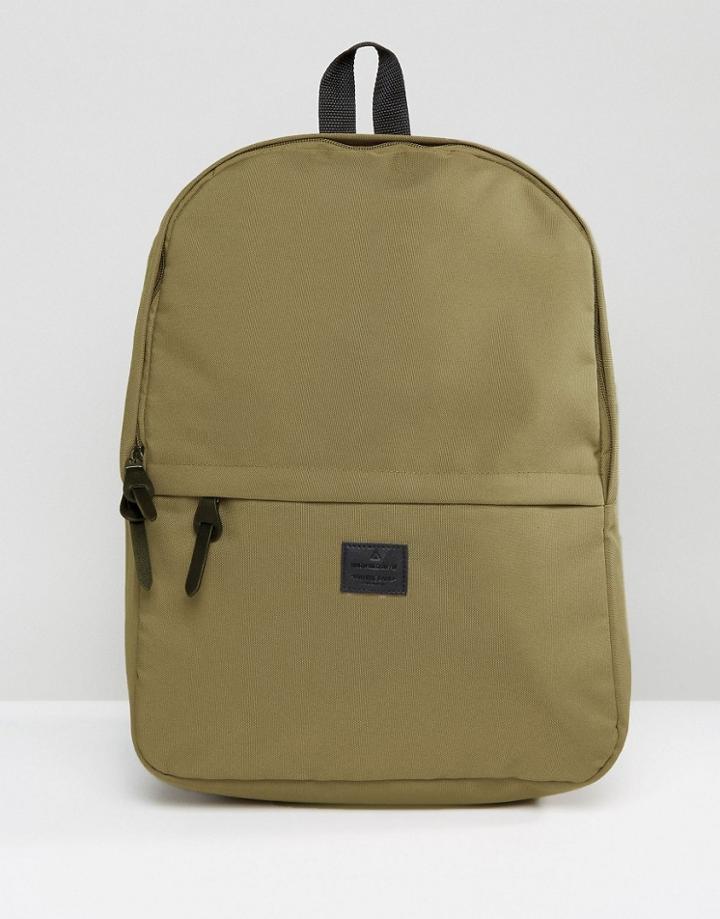 Asos Backpack In Khaki - Green