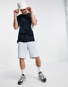 Jack & Jones Originals Oversize T-shirt With Color Block In Navy