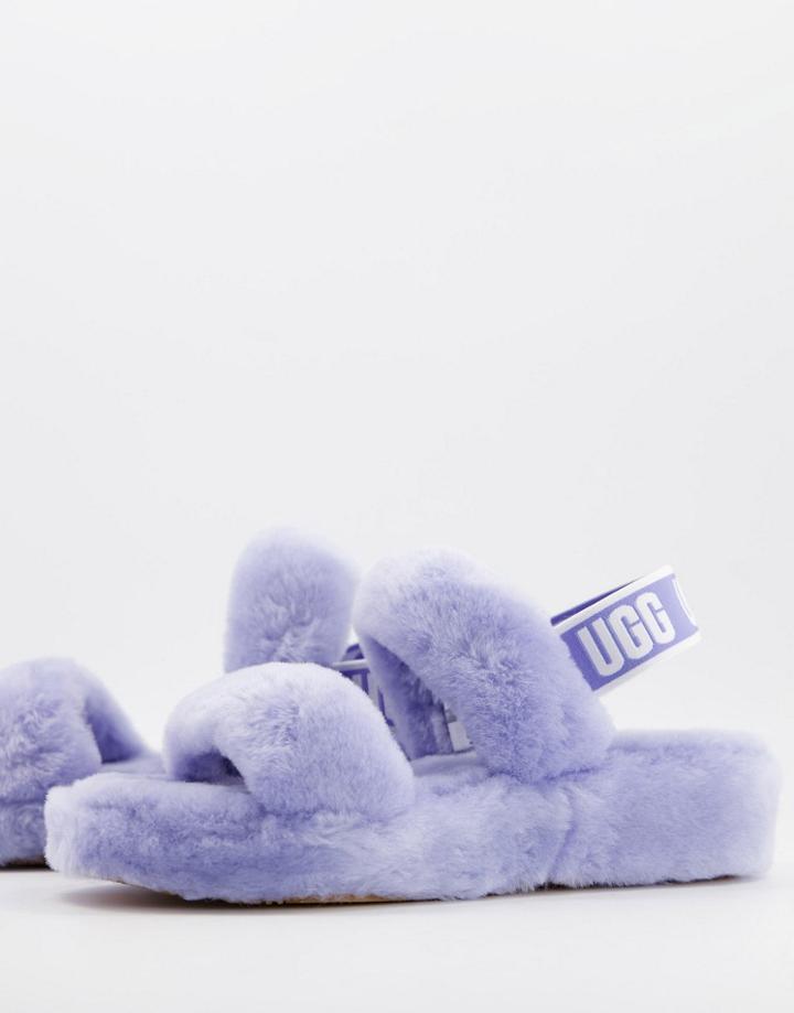 Ugg Oh Yeah Double Strap Sandals In Cornflower Blue-blues