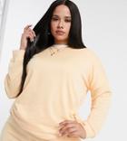 Yours Sweatshirt In Pale Peach - Part Of A Set-pink
