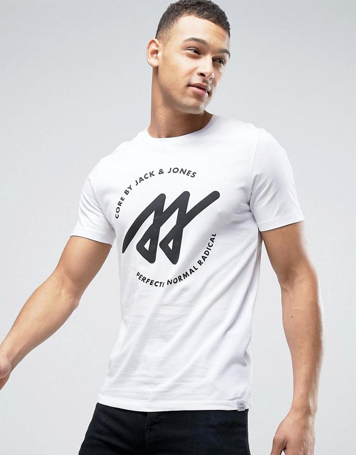 Jack & Jones Geometric Print T-shirt - White