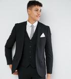 Harry Brown Tall Plain Stretch Slim Suit Jacket - Black