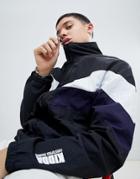 Kidda By Christopher Shannon Chevron Windbreaker Jacket In Black - Black