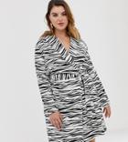 Unique21 Hero Zebra Print Wrap Dress-multi