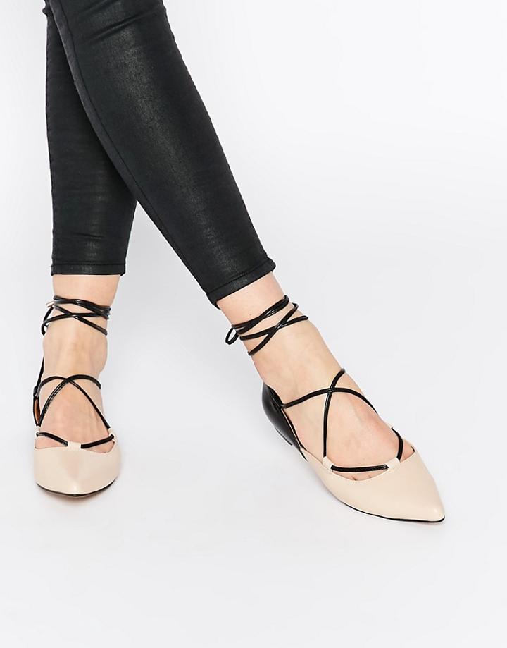 Kg By Kurt Geiger Larissa Leather Flat Shoes - Multi