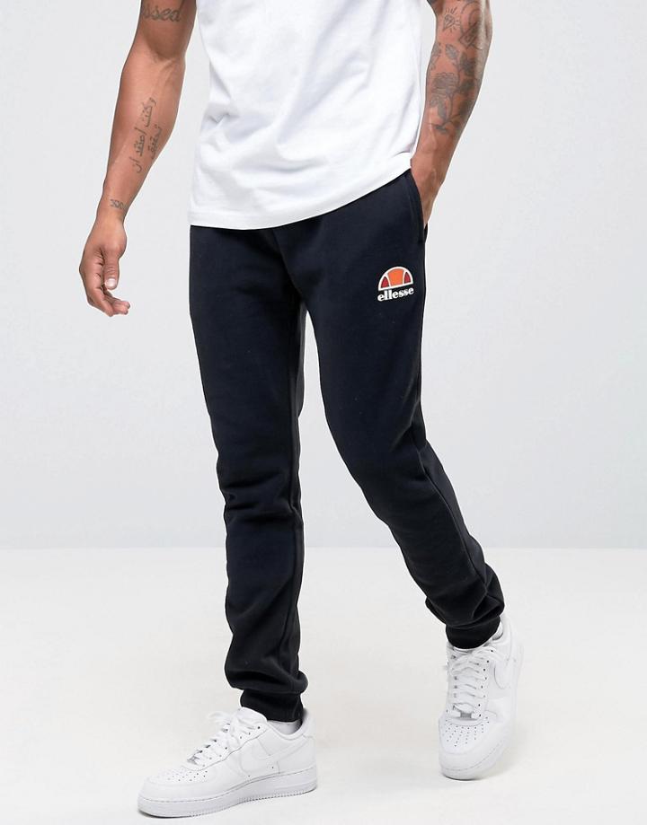Ellesse Skinny Joggers In Black - Black