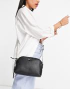 Paul Costelloe Leather Cross Body Chain Strap Bag In Black