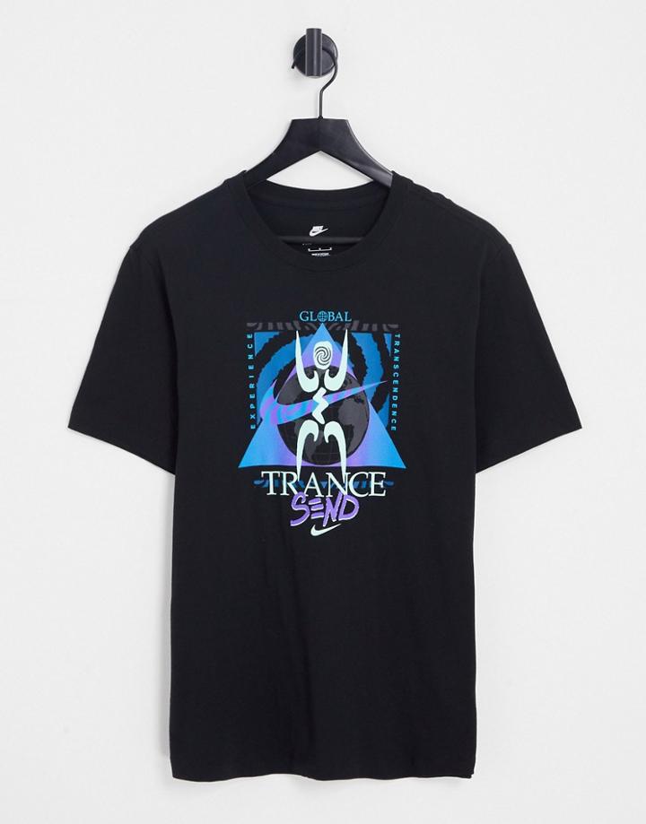 Nike Festival Graphic Logo T-shirt In Black