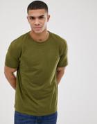 Asos Design Relaxed T-shirt With Crew Neck In Green