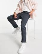 Jack & Jones Intelligence Regular Fit Chinos In Gray-grey