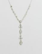 New Look Opal Stone Necklace - White