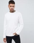 Asos Design Sweatshirt In White - White