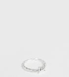 Asos Design Sterling Silver Ring In Barbed Wire Design