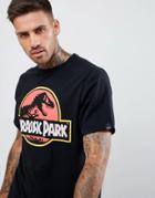 Pull & Bear Jurassic Park T-shirt In Black - Black