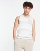 Jack & Jones Originals Stripe Tanks In Multi Color
