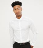 Asos Design Tall Smart Stretch Slim Shirt In White