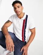Pretty Green Rourke Pique Polo Shirt In White