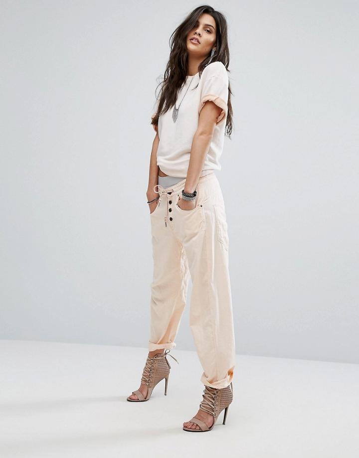 G-star Lightweight Arc Button Front Drawstring Pant - Pink