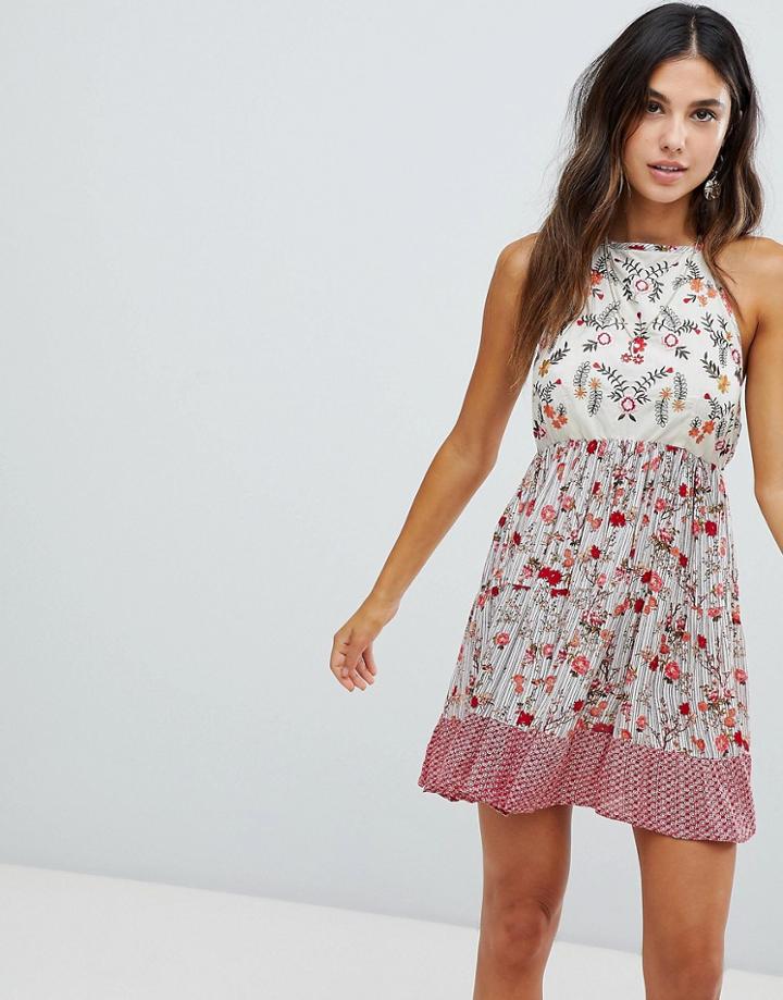 Raga Primrose Floral Print Dress - Pink