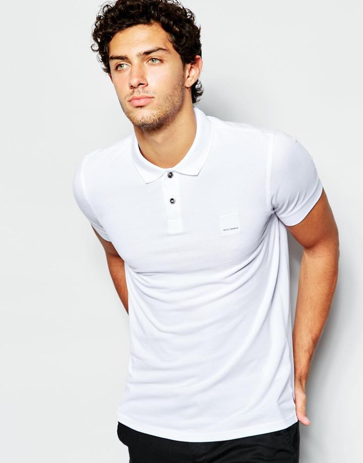 Boss Orange Polo Shirt With Logo - White