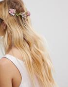 Asos Occasion Floral Vine Back Hair Clip - Multi