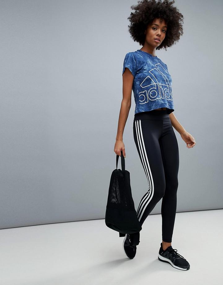 Adidas Training Three Stripe Legging - Black