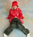 Collusion Ultimate Low Rise Cargo Pants In Khaki Camo Print-multi