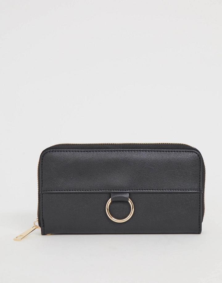Yoki Zip Around Ladies' Wallet-black