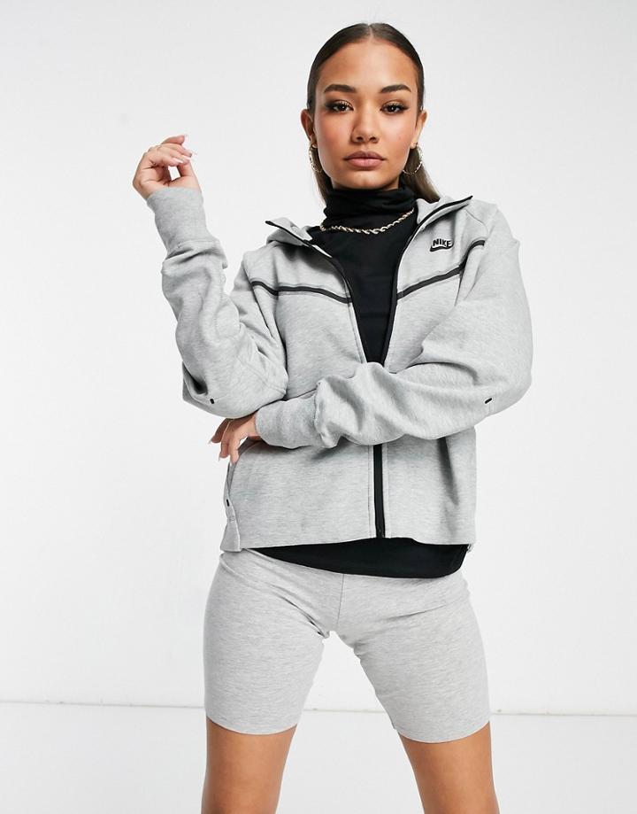Nike Tech Fleece Hoodie In Gray-grey