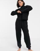 Asos Design Lounge Funnel Neck Zip Up Cuddle Fleece Twosie Set