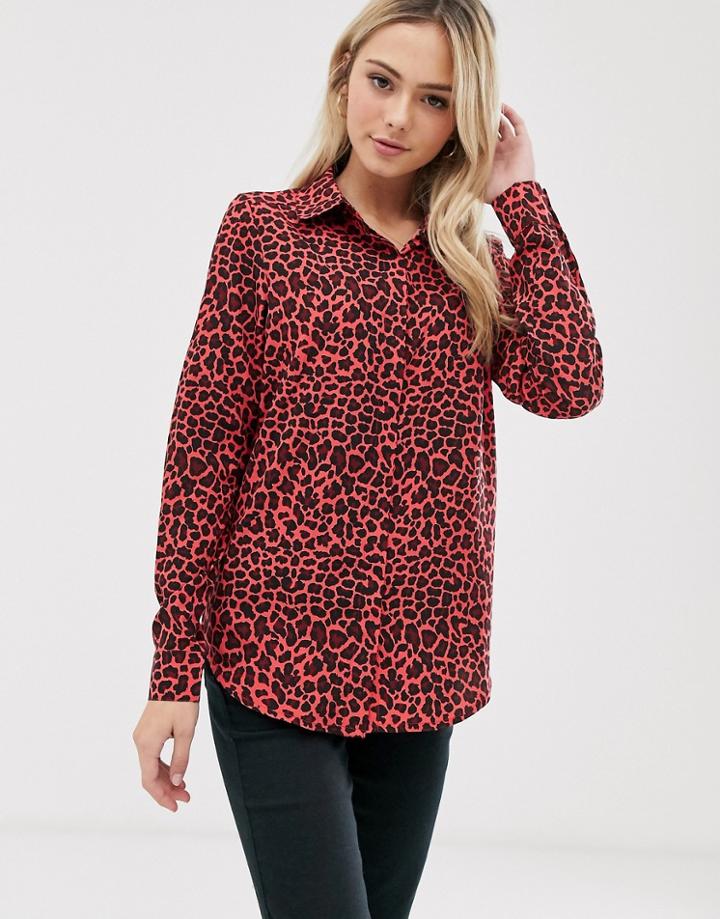 Brave Soul Shirt In Animal Print