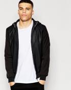 Eclipse Mix Bomber Jacket - Black