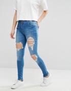Parisian Ripped Jeans - Blue