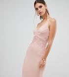 River Island Bodycon Midi Dress In Pink - Pink
