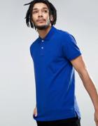 Esprit Slim Fit Pique Polo Shirt - Blue